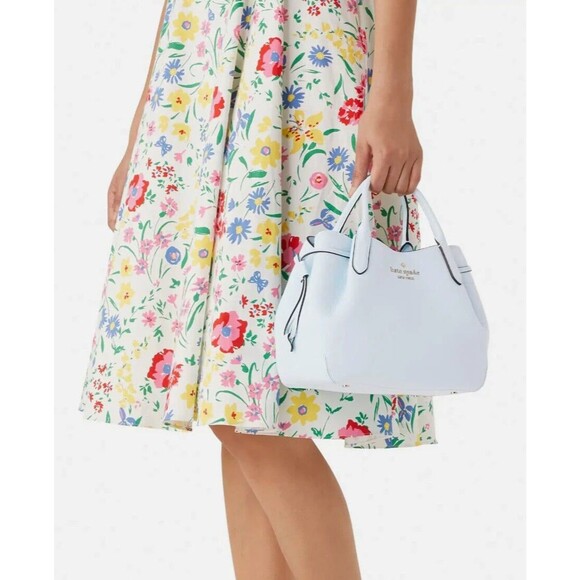 New Kate Spade Harlow Pebble Leather Crossbody Taro Milk - Picture 3 of 4